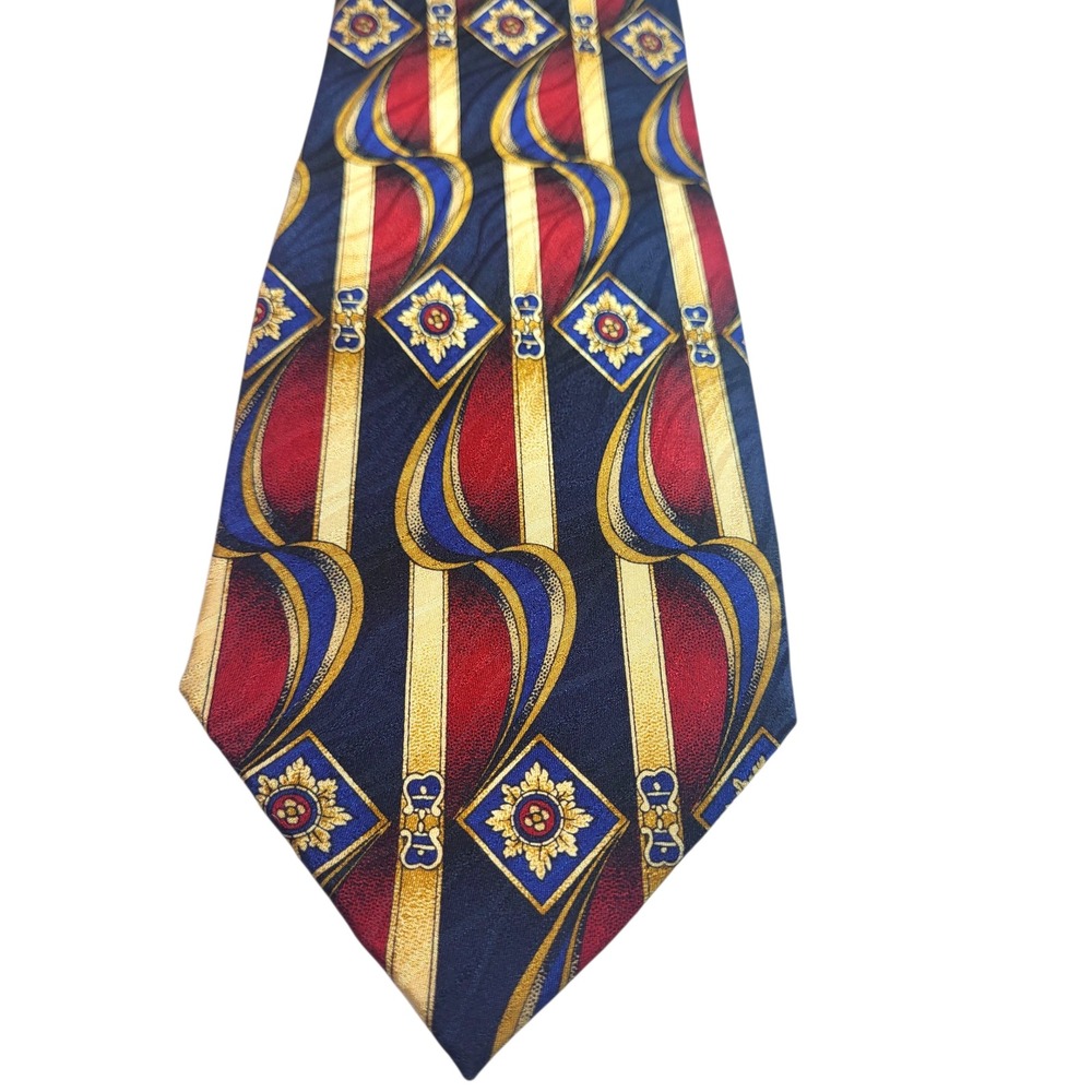 Pierre Pacha Silk Necktie Italy Designer Patterned Men's Tie